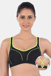 Triumph Padded Medium Impact Sports Bra- Black — thumbnail 1